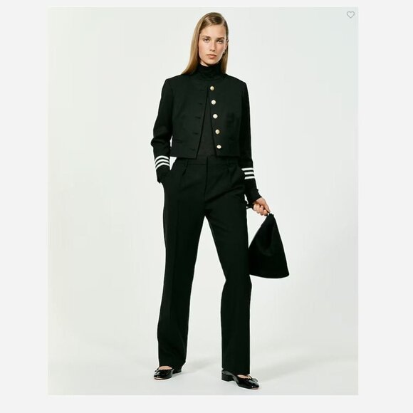 J. Crew Portia Pant in Italian Bi-Stretch Wool Blend Black Size 10 & 12 NWT - Picture 1 of 9